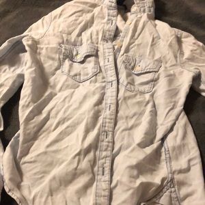 light denim button down